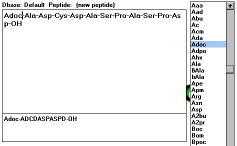 Figure 10: Screen 
Capture of Write Peptide from Scratch
